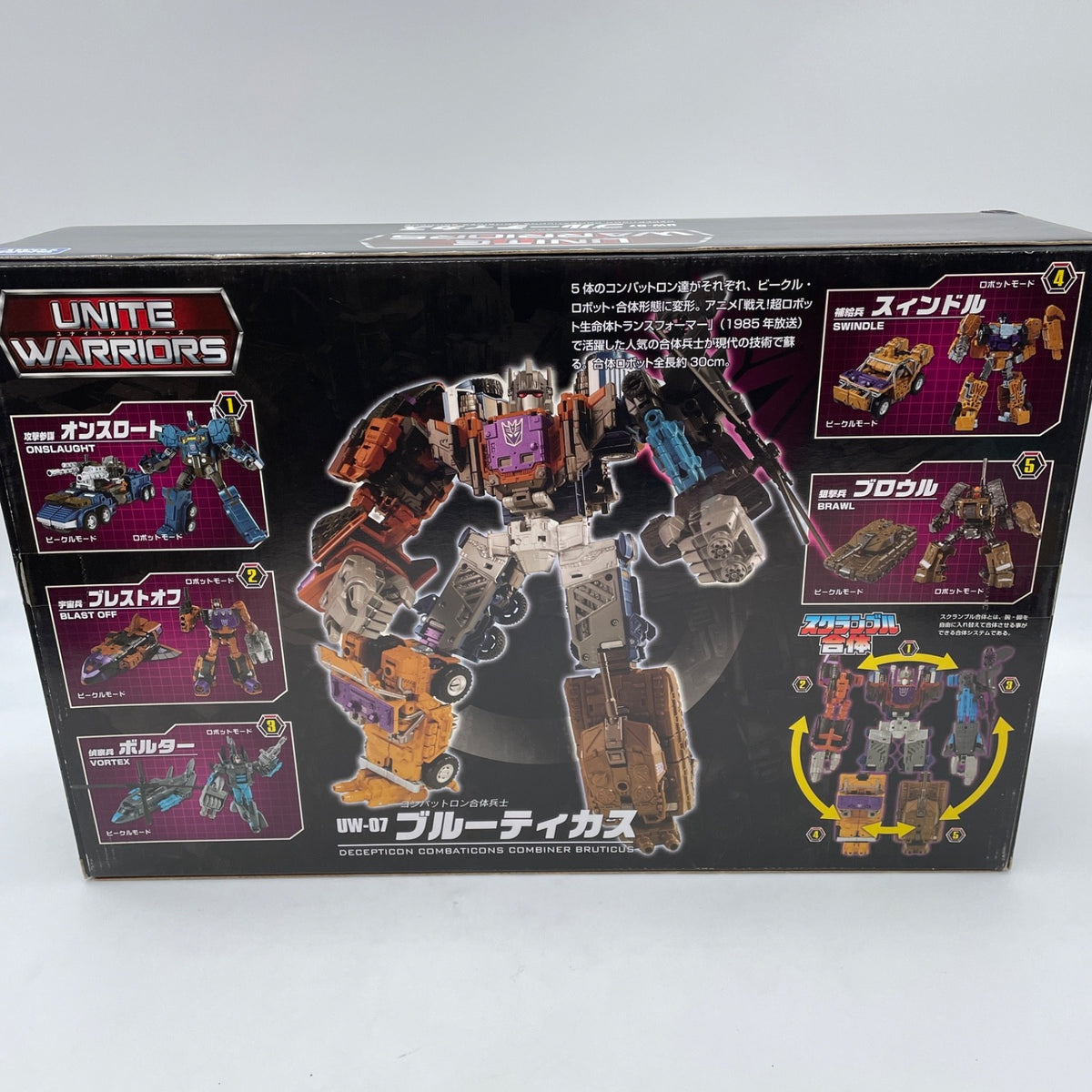 Transformers Unite Warriors UW07 Bruticus Action Figure Takara Tomy Japan