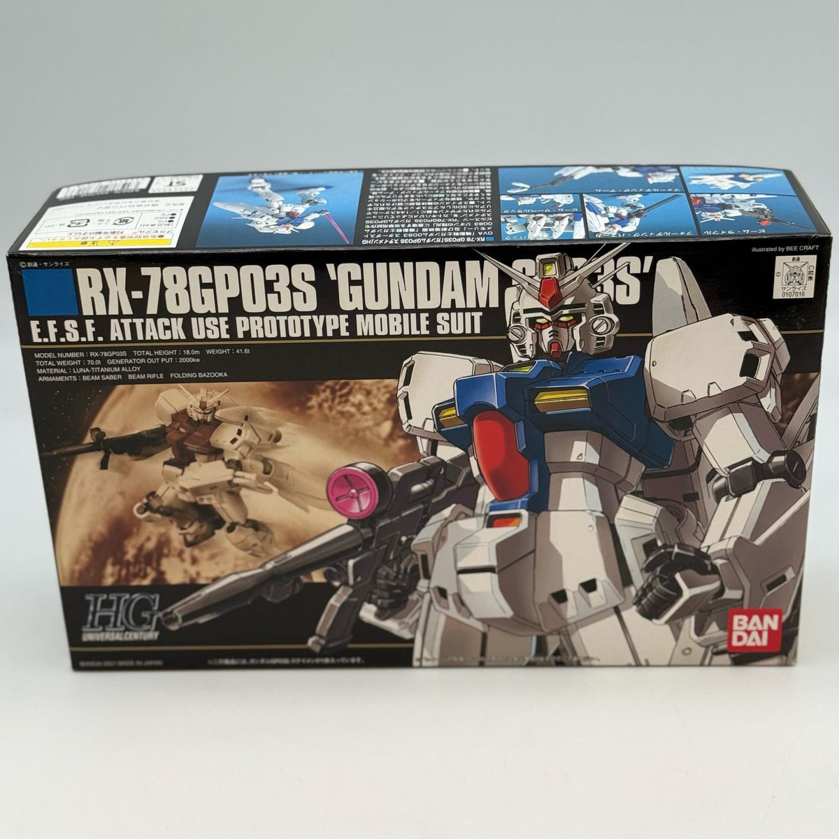 HGUC 1/144 Gundam GP03S Stamen Model Kit (Stardust Memory) BANDAI