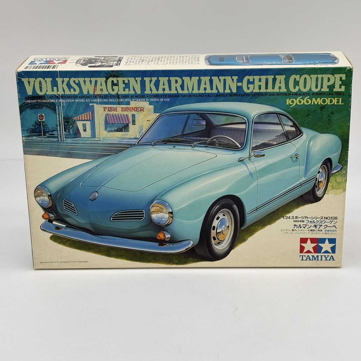 TAMIYA Sports Car Series No.138 1/24 Volkswagen Karmann Ghia Coupe Model Kit