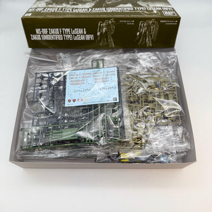 Premium Bandai HG 1/144 Zaku II F Type LeSEAN & Unidentified Type RFV Kit JAPAN