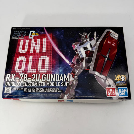 RX-78-2U Gundam UNIQLO Ver 40th Anniversary Bandai HG 1/144 Gunpla Model Kit
