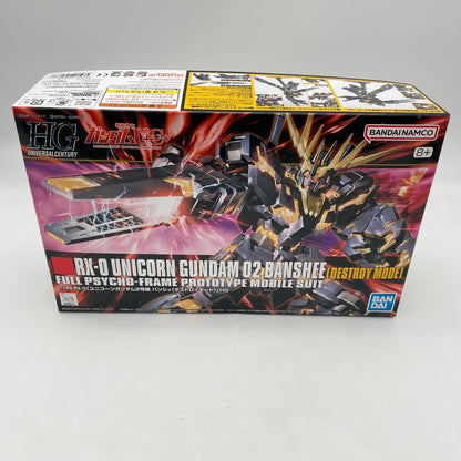 1/144 HGUC RX-0 Unicorn Gundam Unit 2 Banshee Destroy Mode Mobile Suit Gundam U