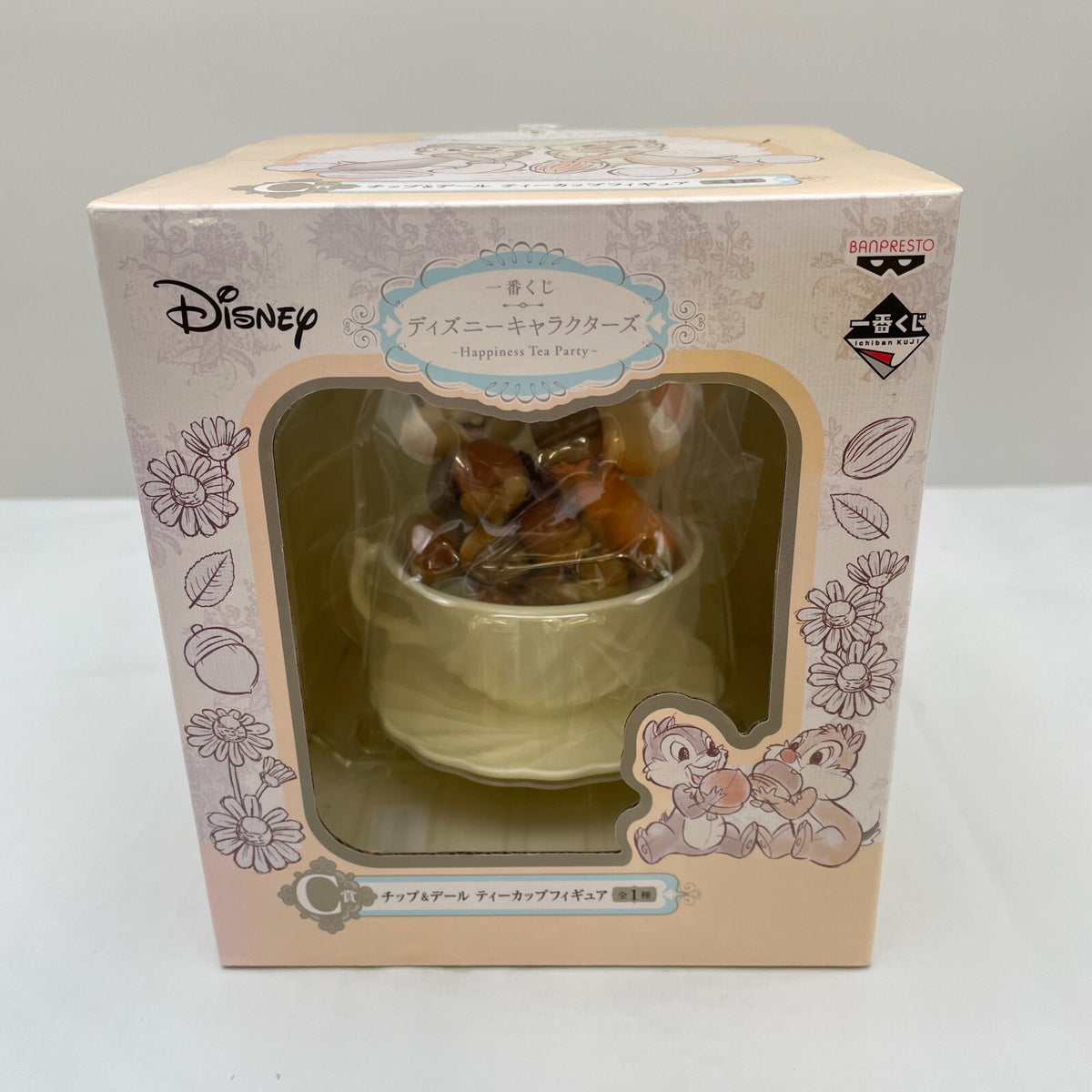 Disney Chip & Dale Happiness Tea Party Cup Figure Ichiban Kuji Prize C Japan