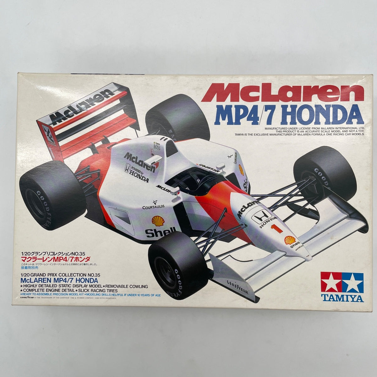 TAMIYA 1/20 McLAREN MP4/7 HONDA Ayrton Senna Plastic Model Kit