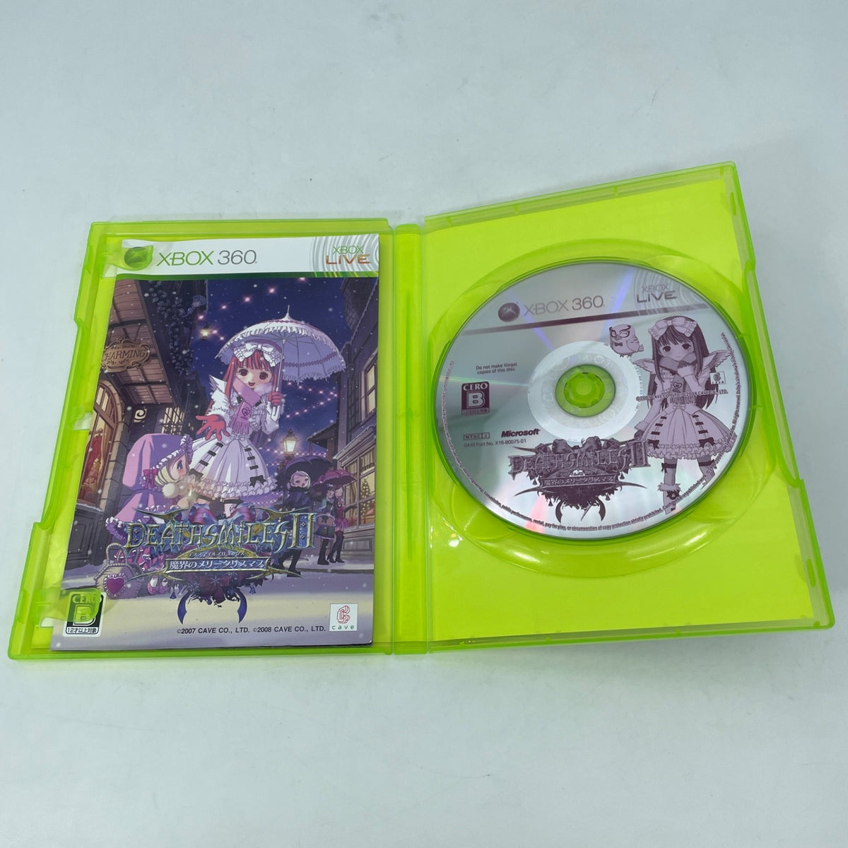 XBOX 360 Death Smiles 2 II X Makai Merry Christmas Japan Import