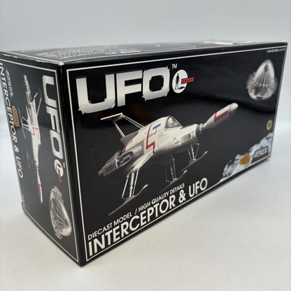 Aoshima Shinseiki Gokin UFO INTERCEPTOR & UFO Diecast Model Gerry Anderson