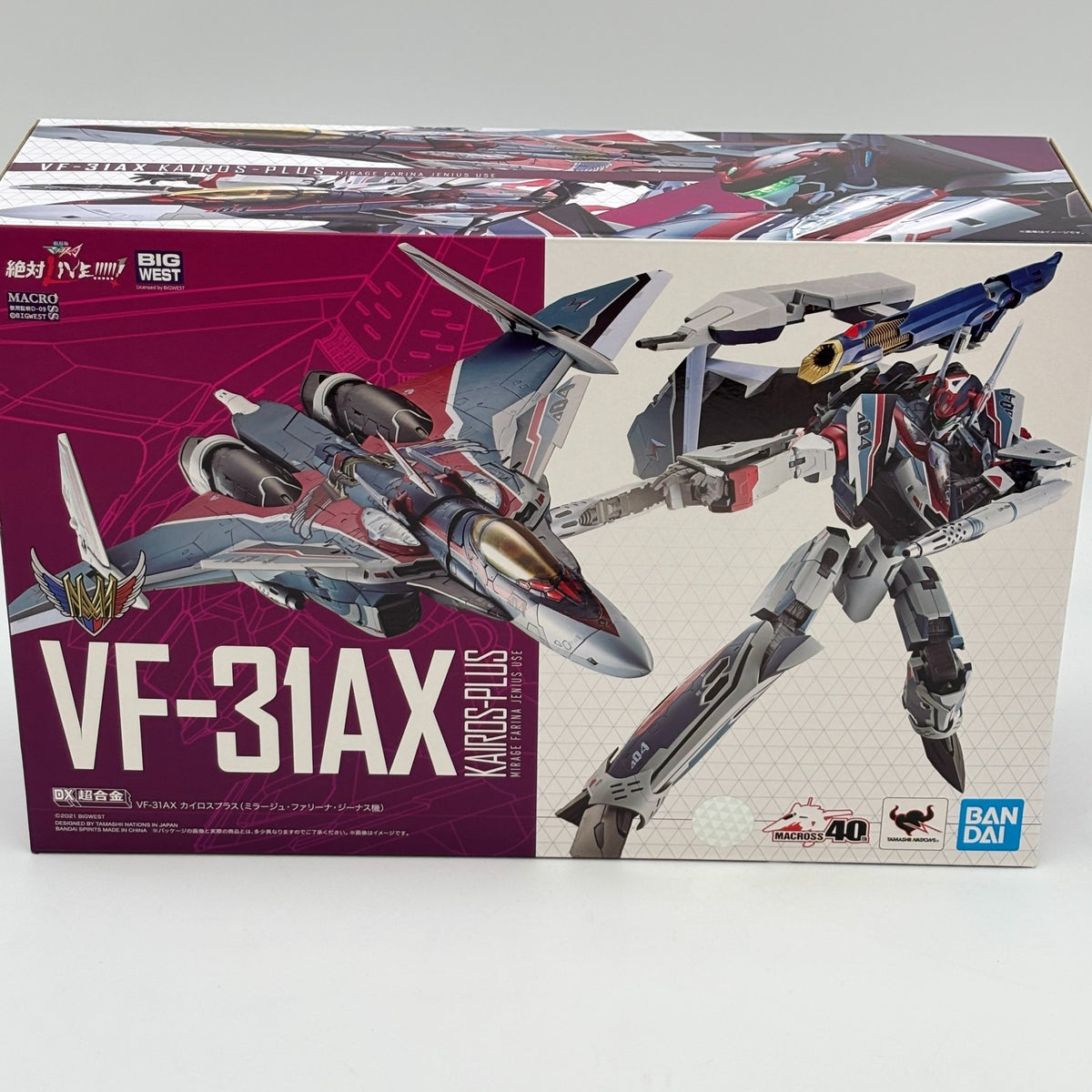 Macross The Movie DX Chogokin VF-31AX Kairos Plus Mirage Farina Genus BANDAI Toy