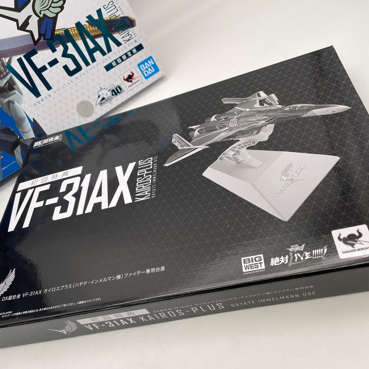 DX Chogokin VF-31AX Kairos Plus Hayate Immelman First Limited Edition BANDAI