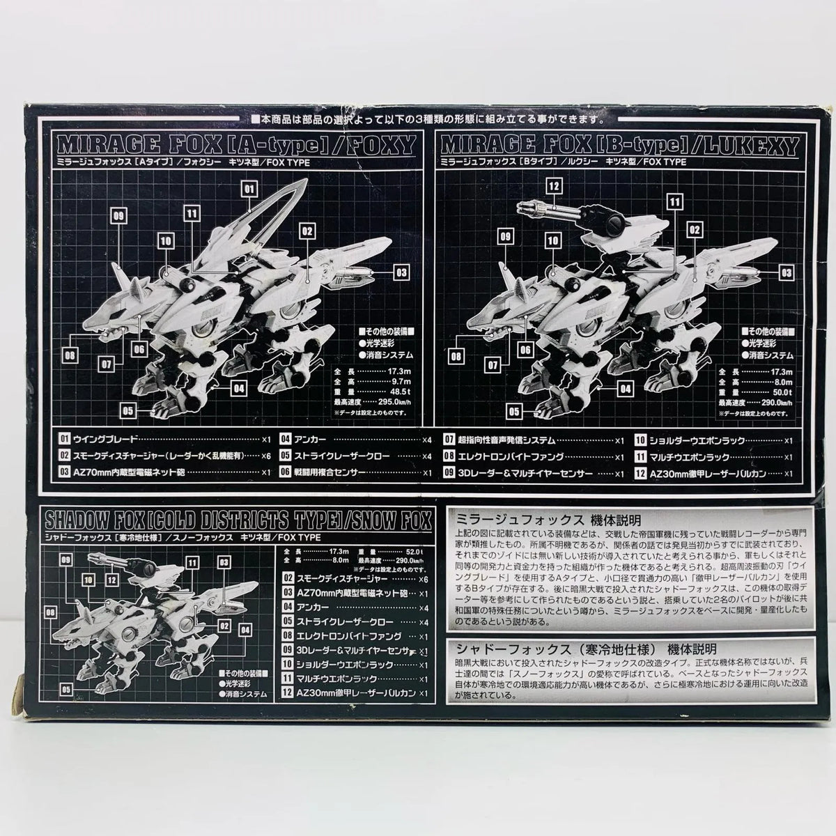 ZOIDS ORIGINAL MIRAGE FOX Finished product Plastic model JP w/Box