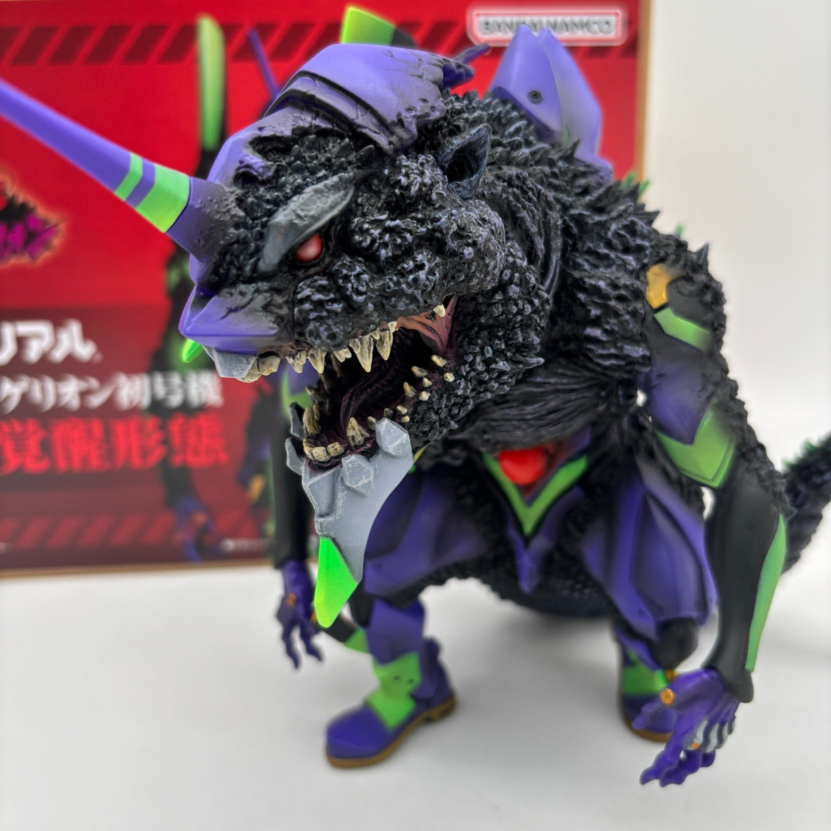 X PLUS Deforeal Evangelion Unit 01 Figure G Awakening Form GODZILLA BANDAI