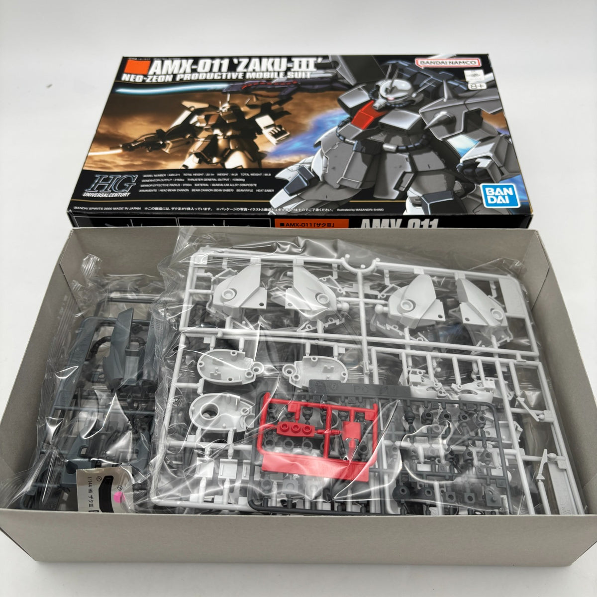 Bandai HGUC(014) 1/144 HG AMX-011 Zaku III Mobile Suit Gundam Model Kit JAPAN