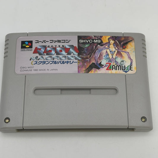 Super Famicom Macross Scramble Valkyrie Nintendo SFC Japan Import