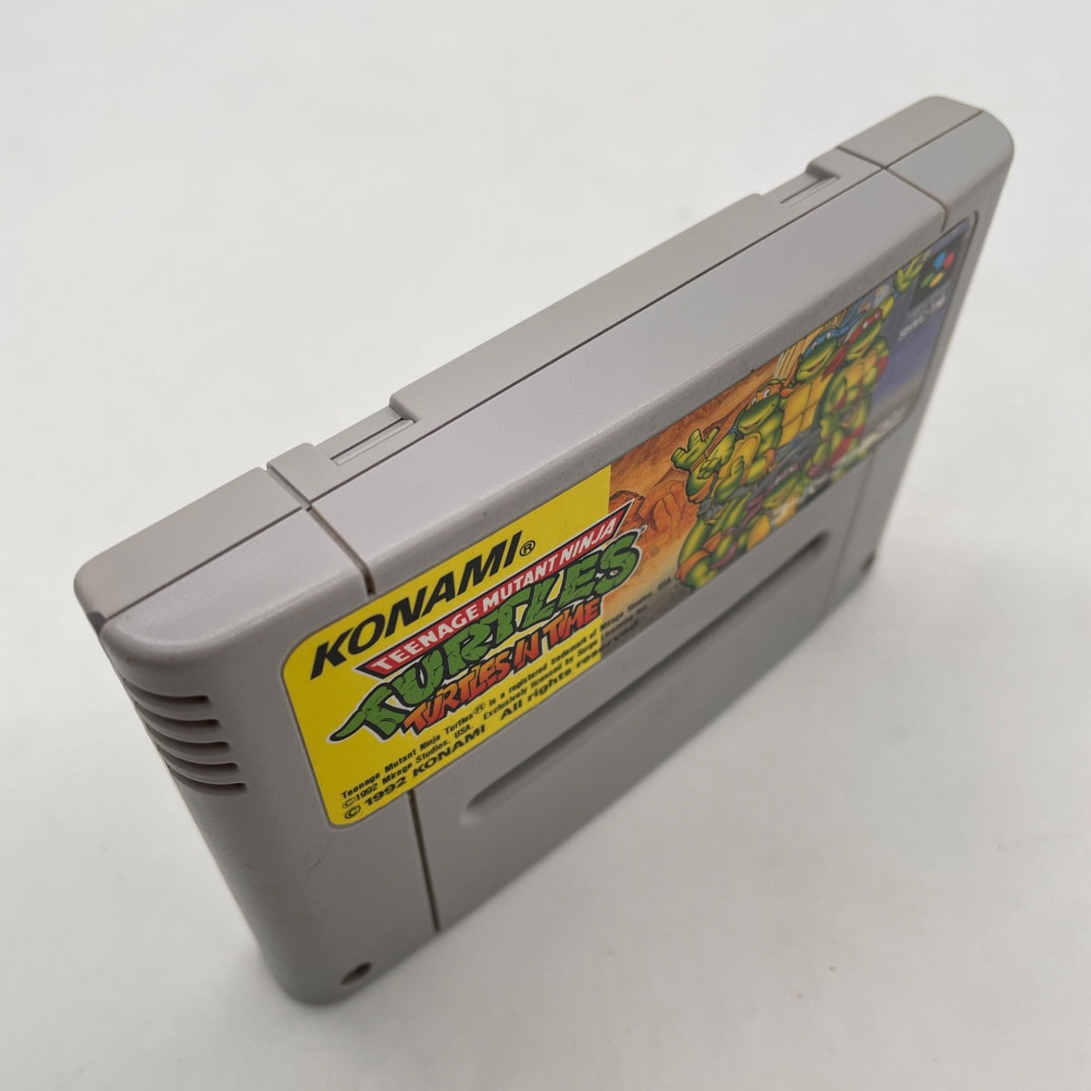 SFC Turtles in Time Teenage Mutant Ninja Nintendo Super Famicom Japan Import