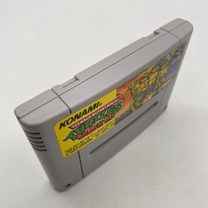 SFC Turtles in Time Teenage Mutant Ninja Nintendo Super Famicom Japan Import