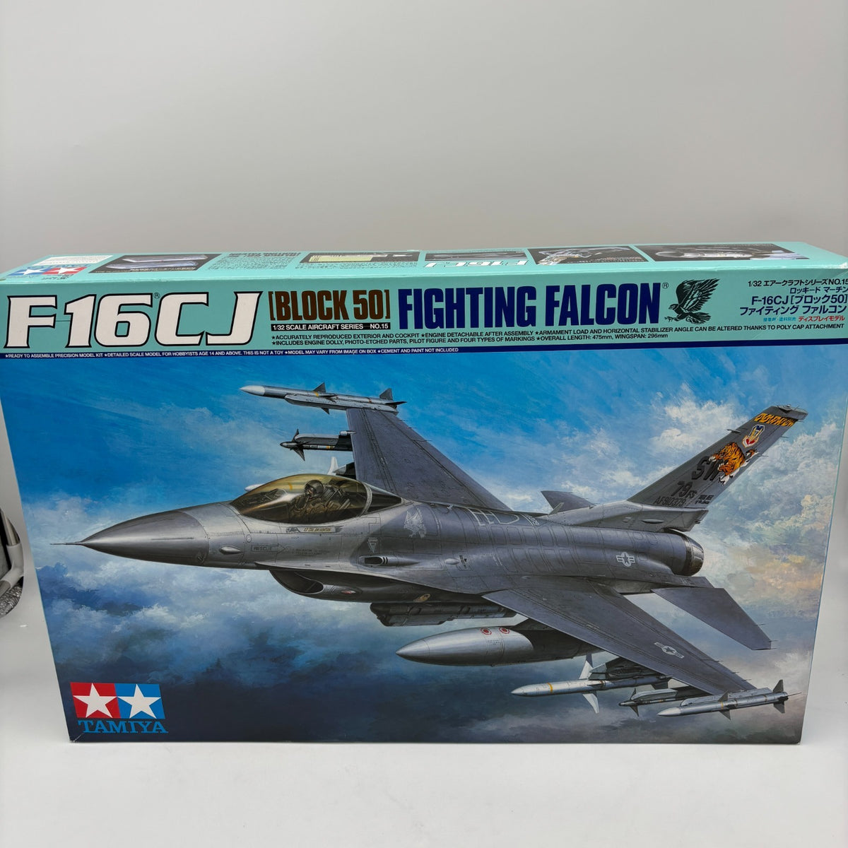 1/32 F-16CJ US Air Force Rocky Fighting Falcon Block50 Plastic Kit Tamiya