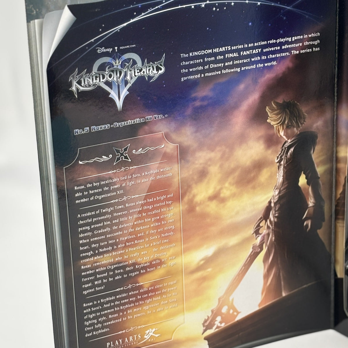SQUARE ENIX Play Arts Kai Kingdom Hearts II Roxas Organization XIII Ver. Figure