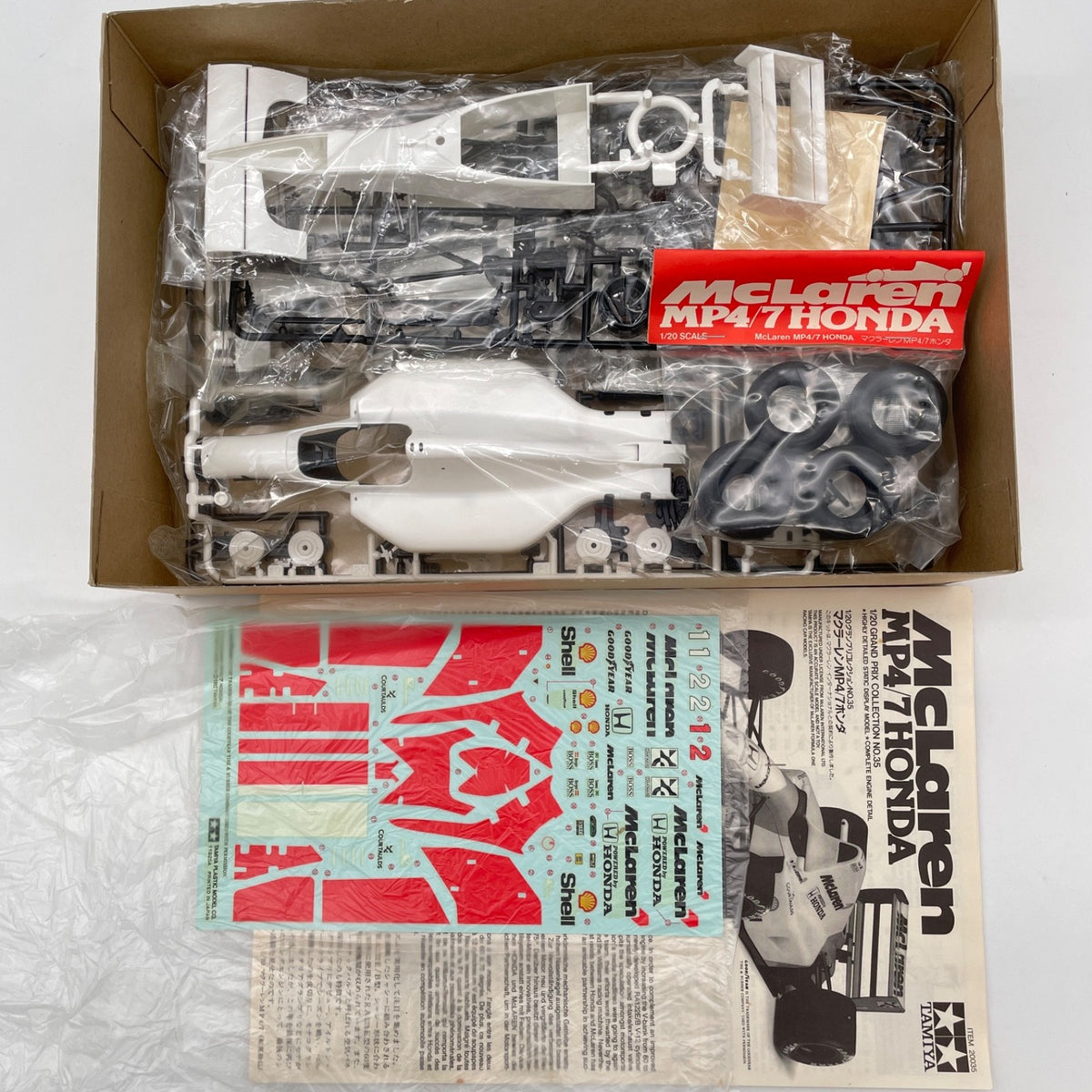 TAMIYA 1/20 McLAREN MP4/7 HONDA Ayrton Senna Plastic Model Kit