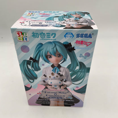 Hatsune Miku x Cinnamoroll Milk Chokonose Premium Figure SEGA from JP