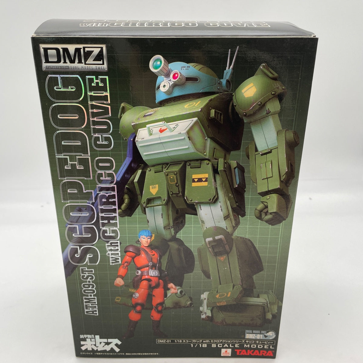 Armored Trooper Votoms 1/18 Scope Dog With Chirico Cuvie Action Figure TAKARA
