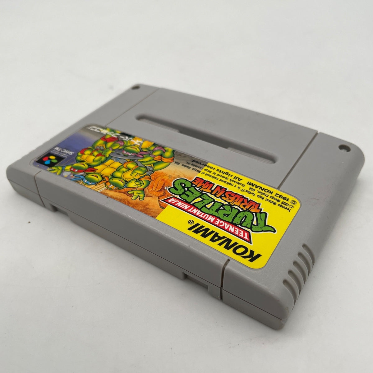 SFC Turtles in Time Teenage Mutant Ninja Nintendo Super Famicom Japan Import