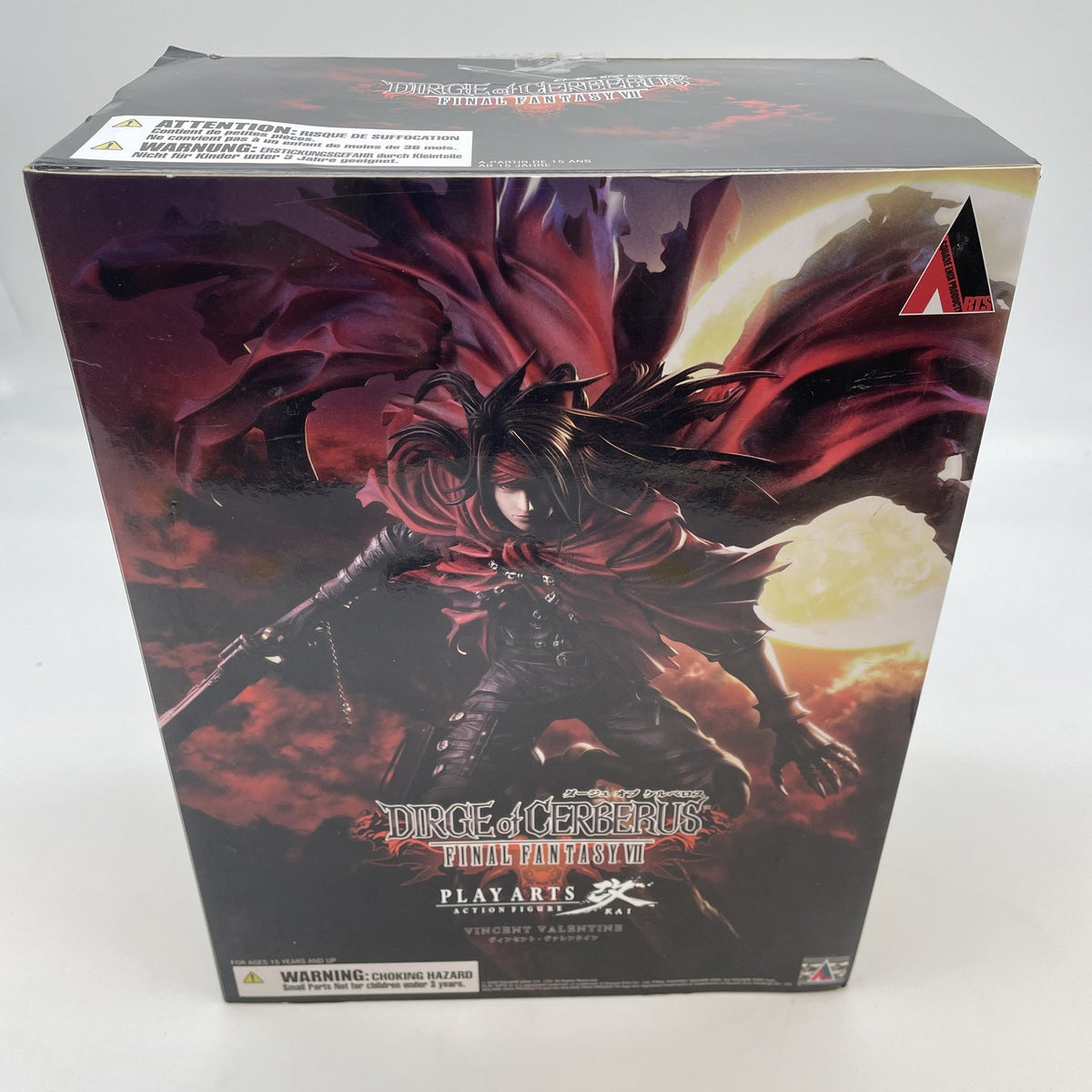 PLAY ARTS Kai Vincent Valentine Figure Final Fantasy VII Dirge of Cerberus