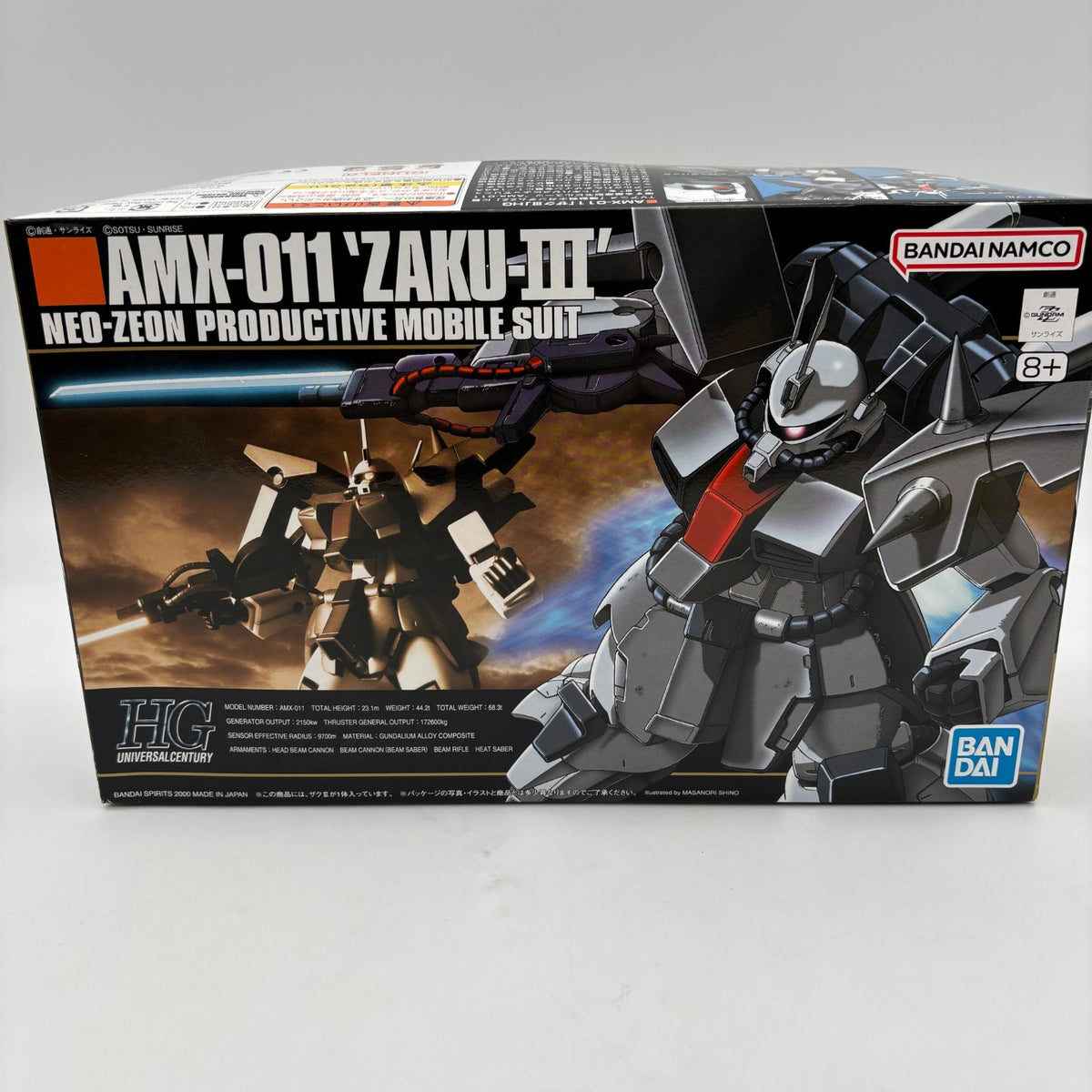 Bandai HGUC(014) 1/144 HG AMX-011 Zaku III Mobile Suit Gundam Model Kit JAPAN