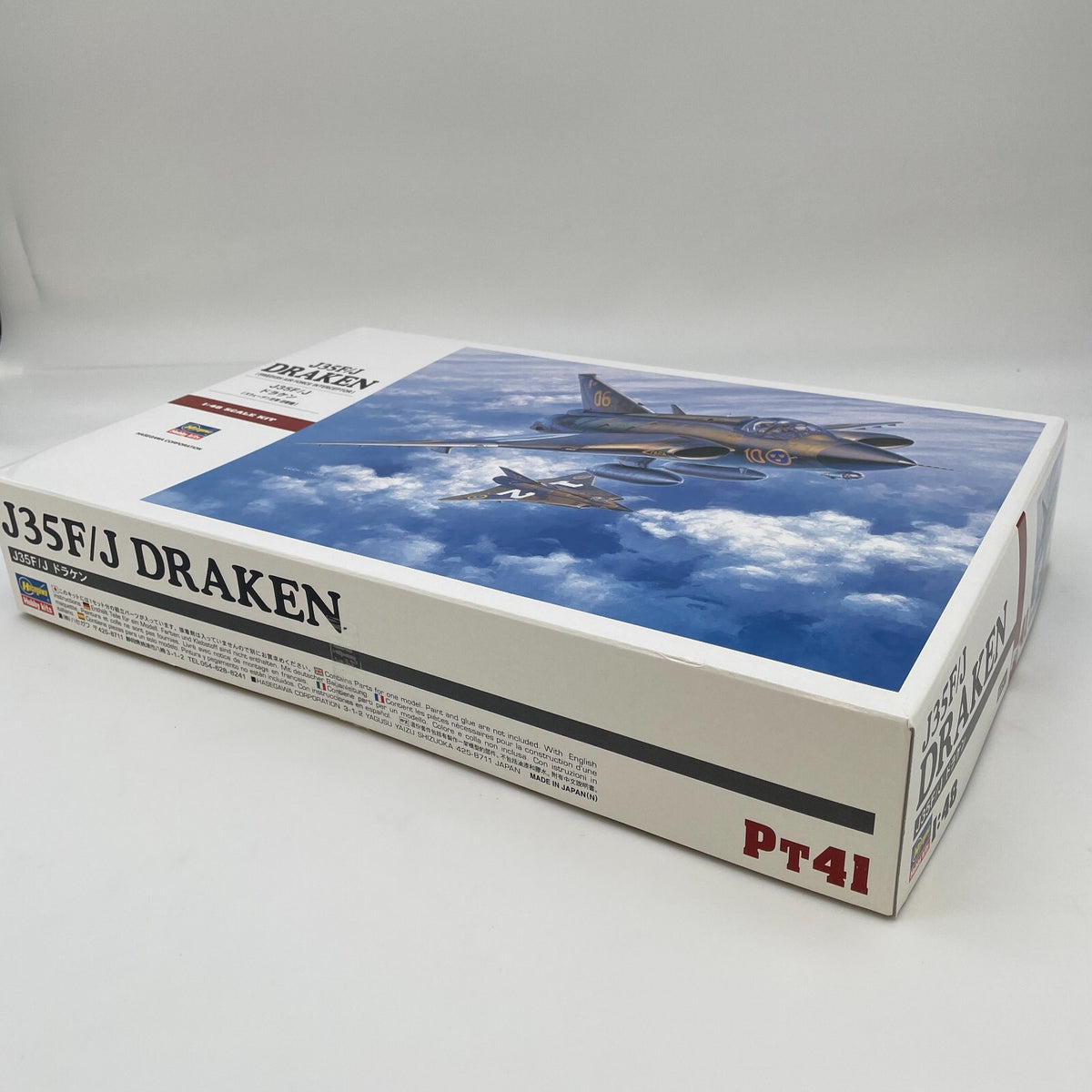 Plastic model 1/48 J35F/J Draken Swedish Air Force interceptor "PT series No.41"