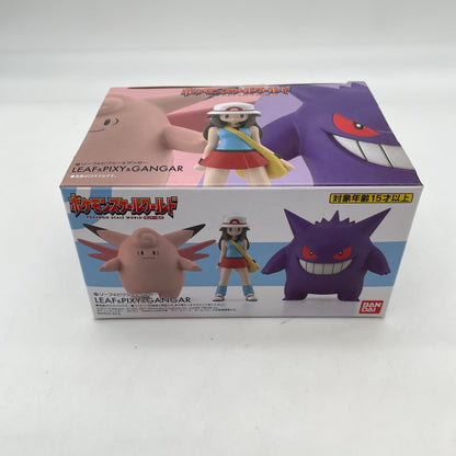 Pokemon Scale World Kanto Leaf & Clefable & Gengar 1/20 Figure Premium Bandai