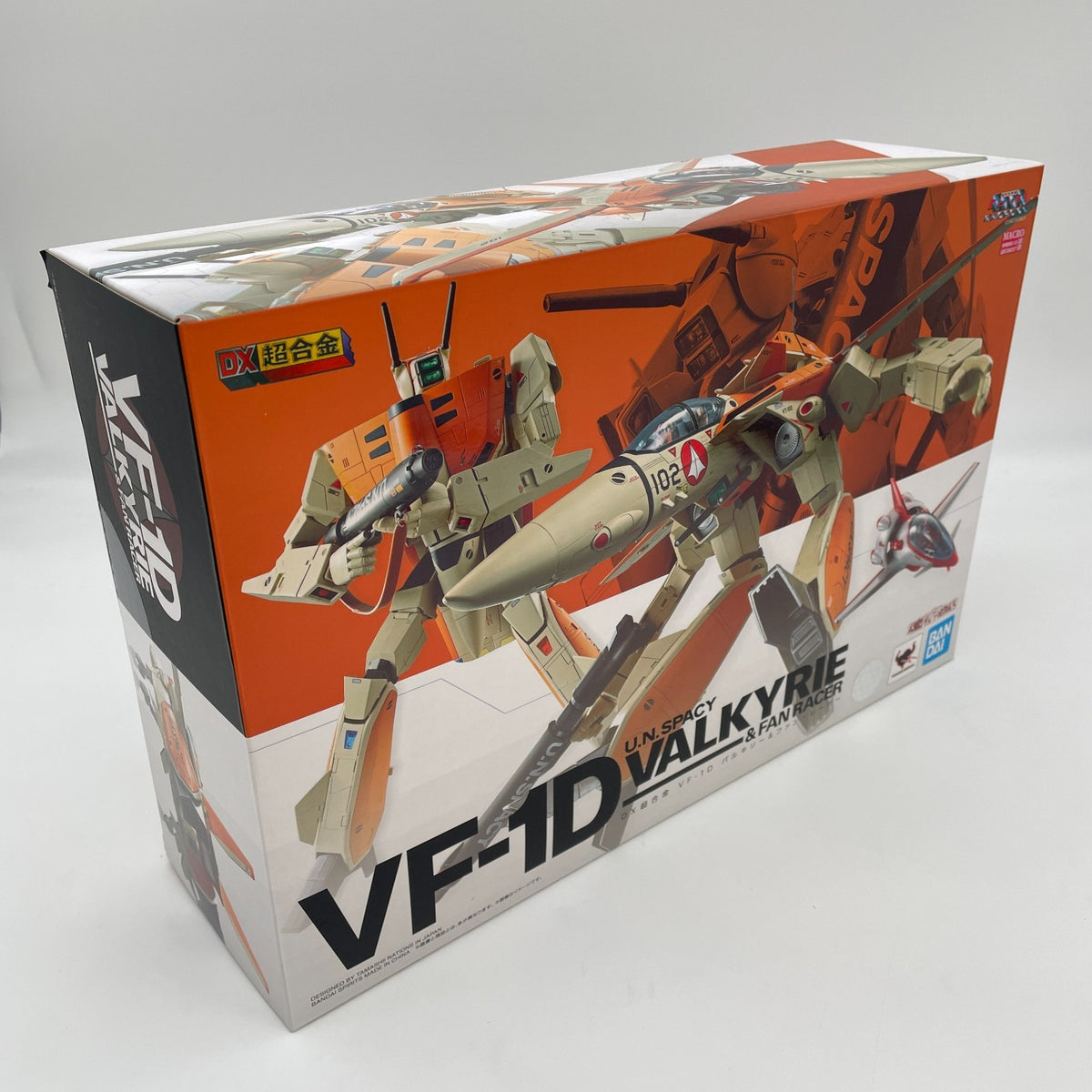 DX Chogokin VF-1D Macross Valkyrie & Fun Racer Figure BANDAI Japan