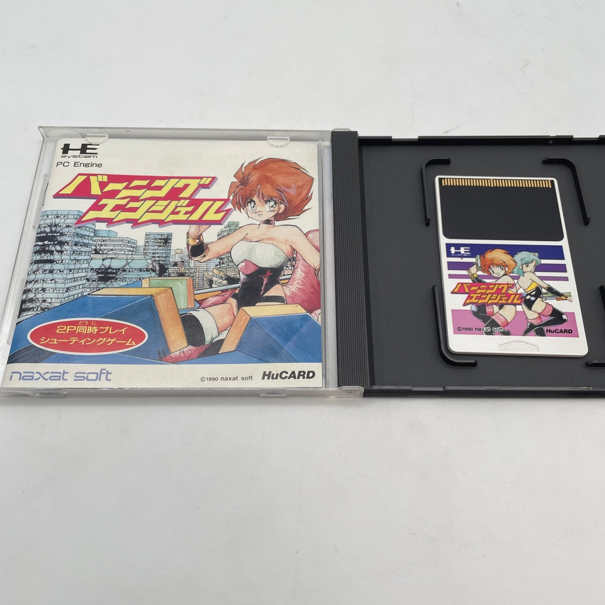 PC Engine Burning Angel Hu Card Vertical Scroll Shooting game Burning Japan