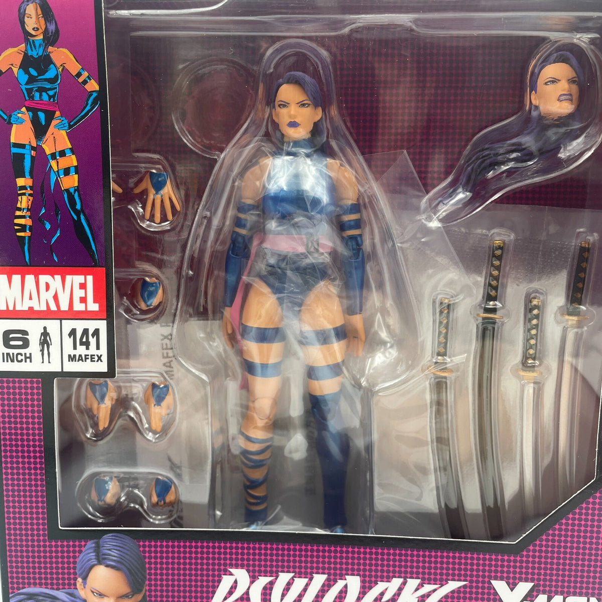 Action Figure MAFEX PSYLOCKE COMIC Ver. X-MEN No.141 Medicom Japan