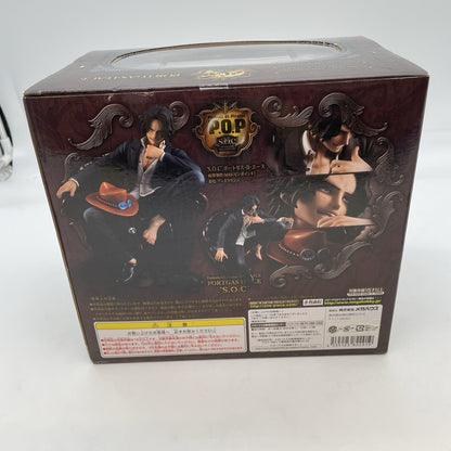 One Piece Portrait.Of.Pirates S.O.C Portgas D. Ace Figure POP BANDAI