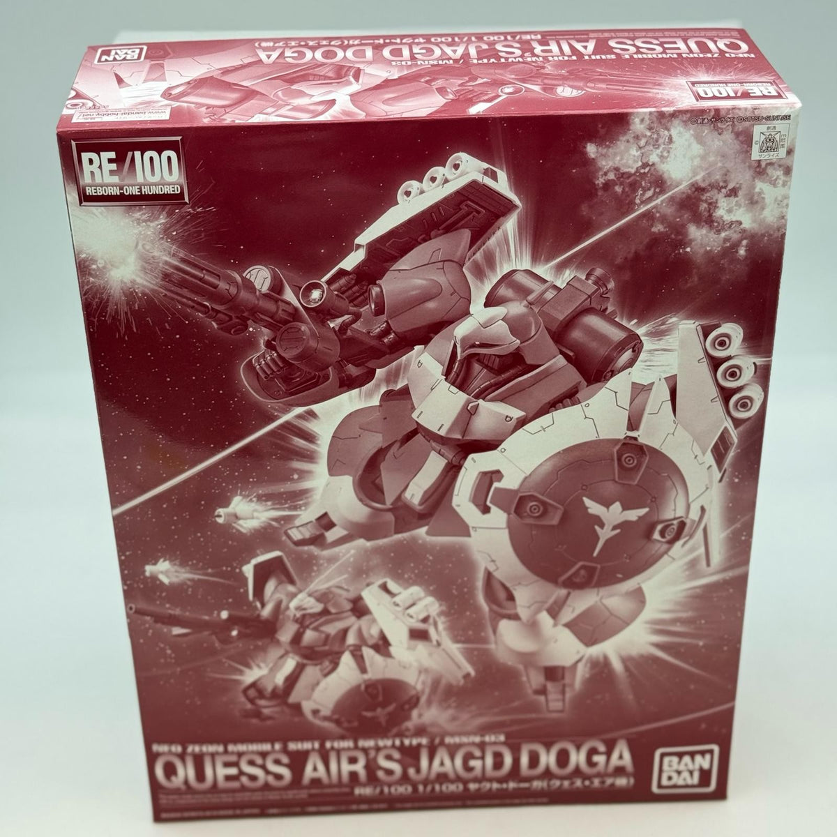 RE/100 1/100 Quess Air's Jagd Doga Gunpla Model Kit Premium Bandai