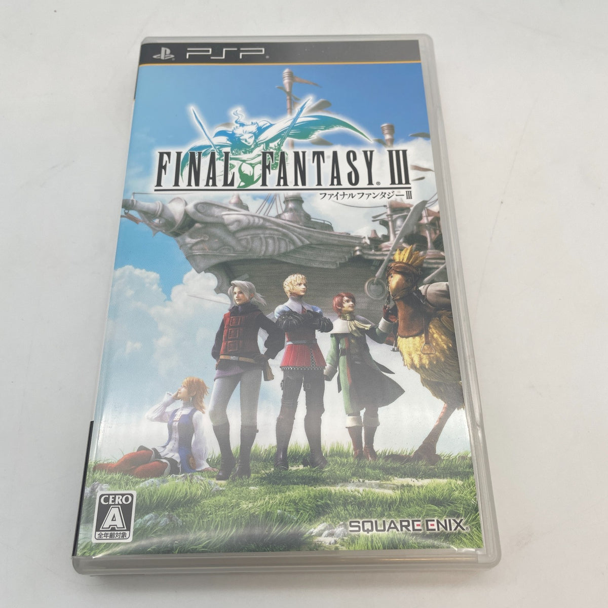 PSP Final Fantasy III FF3 Japanese English Subtitles Sony Playstation Portable