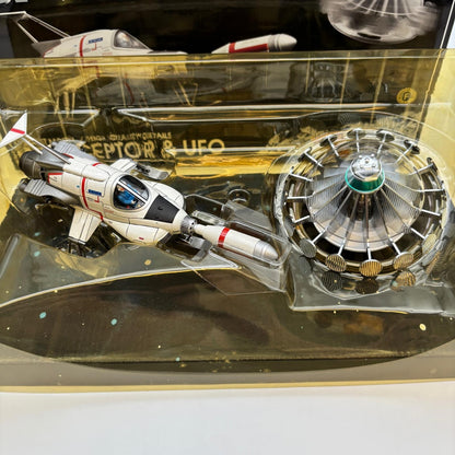 Aoshima Shinseiki Gokin UFO INTERCEPTOR & UFO Diecast Model Gerry Anderson