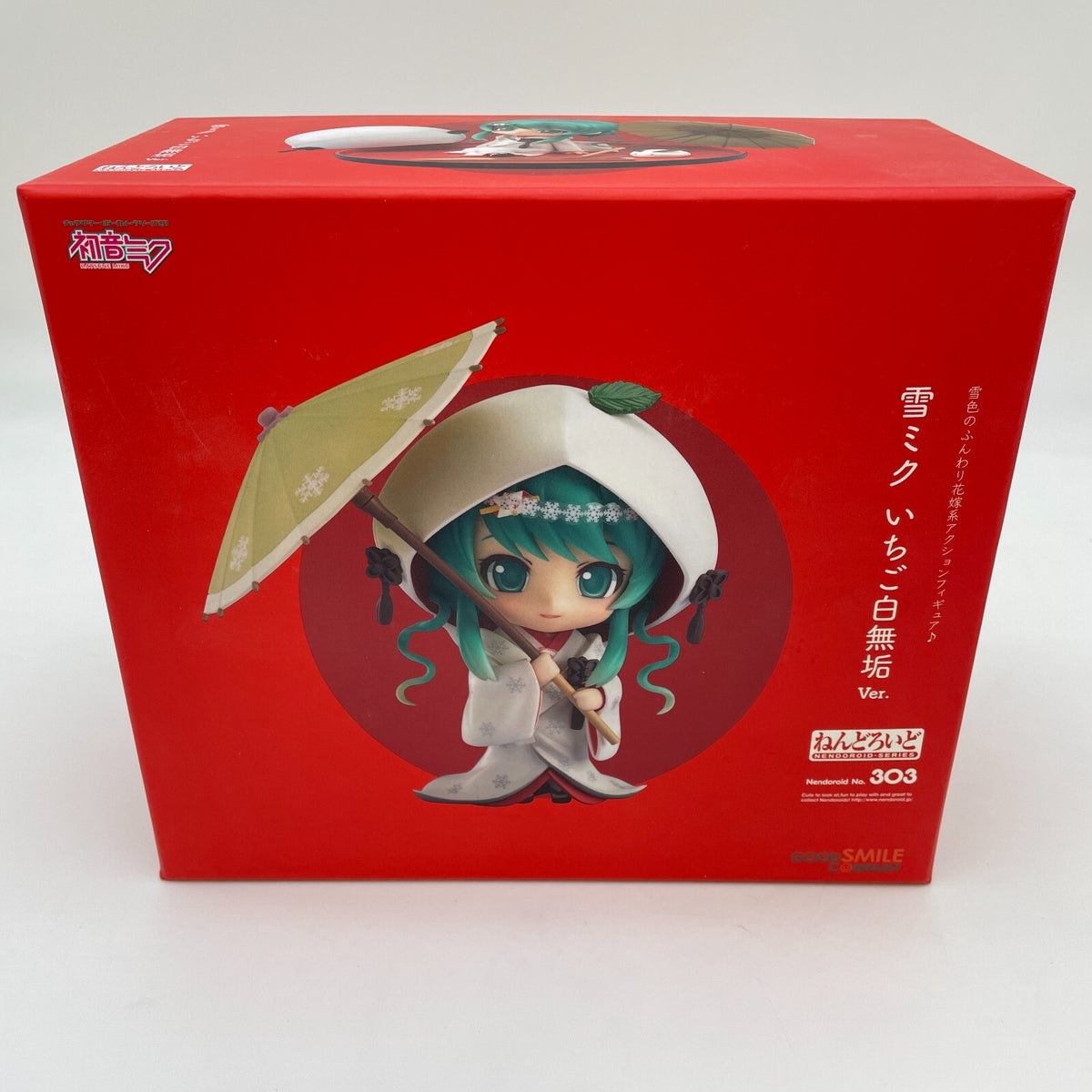 Nendoroid Hatsune Miku Snow Miku 2013 Strawberry White Kimono Ver.Figure #303