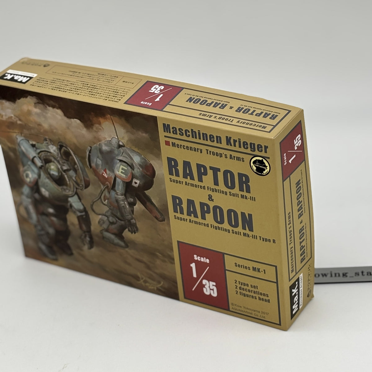1/35 Raptor & Rapoon (set of 2) Plastic model Ma.K Maschinen Krieger Aquamarine