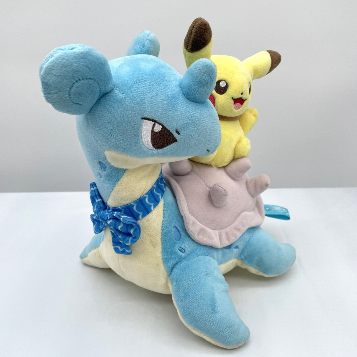 Stuffed toy Pikachu & Laplace Riding on Laplace Pokemon Center Limited
