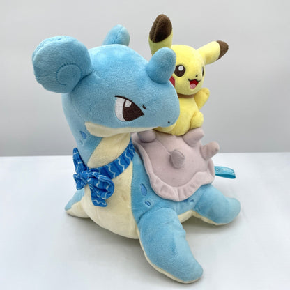 Stuffed toy Pikachu & Laplace Riding on Laplace Pokemon Center Limited