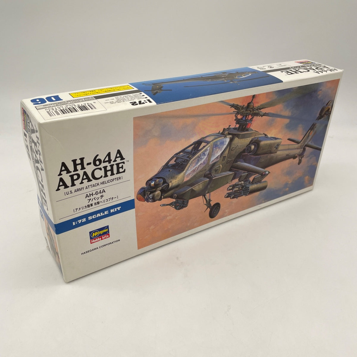 Hasegawa 0436 D6 1/72 Scale Model Helicopter Kit U.S Army AH-64A Apache Japan