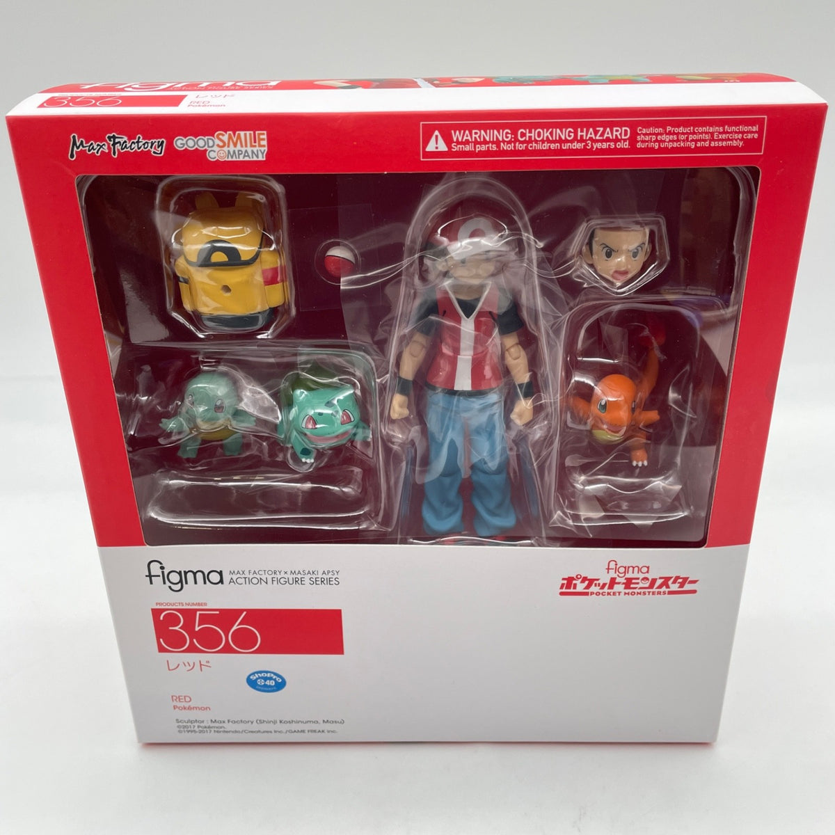 Max Factory figma Pokemon Red Trainer Action Figure No.356 Pocket Monster