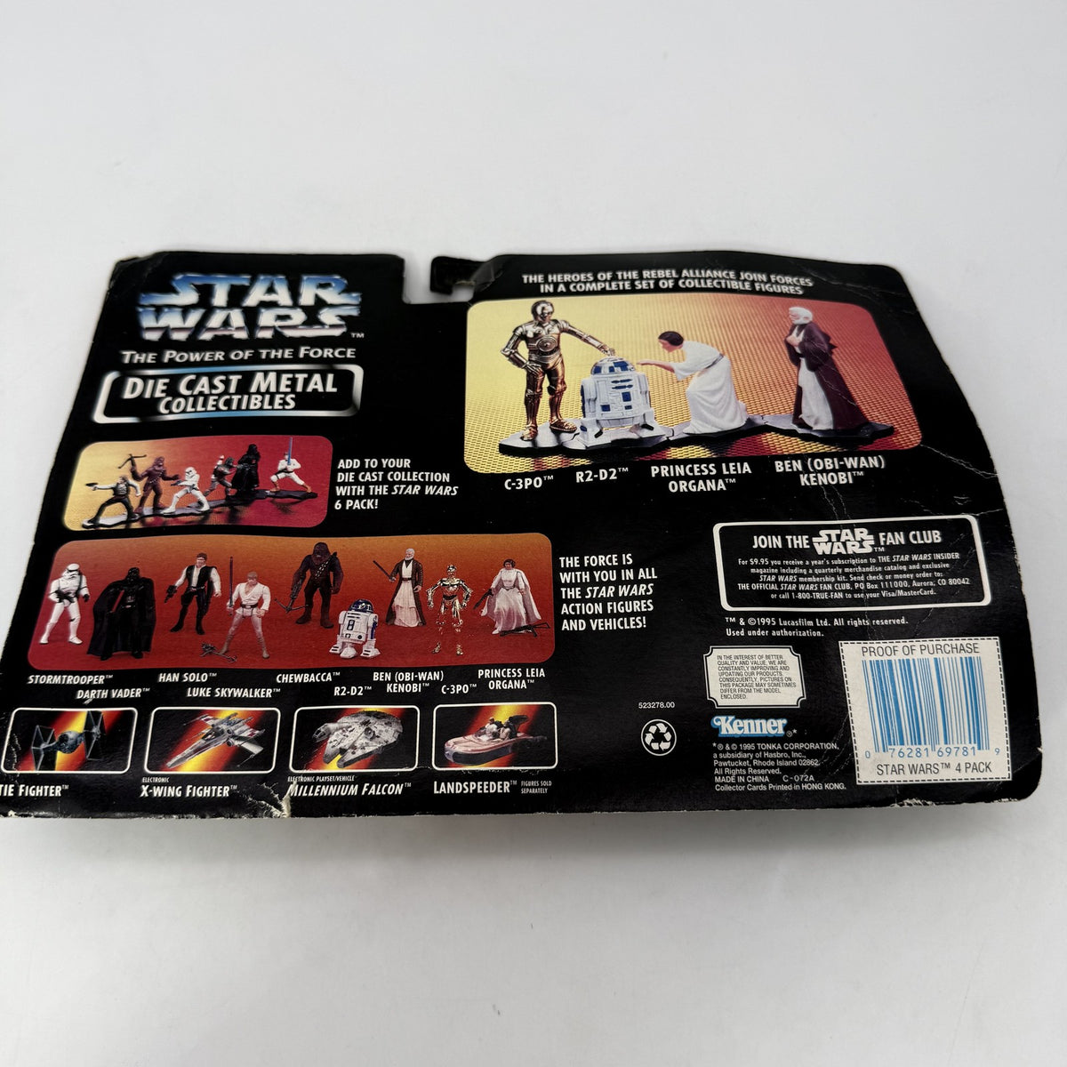 Star Wars Die Cast Metal Collectibles 4 Pack The Power of the Force 1995 Figures