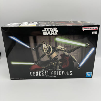 Star Wars General Grievous 1/12 Scale Plastic Model Kit Bandai Japan Import