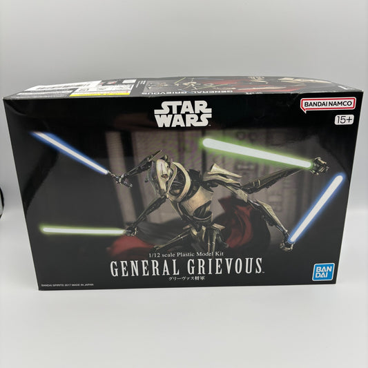 Star Wars General Grievous 1/12 Scale Plastic Model Kit Bandai Japan Import