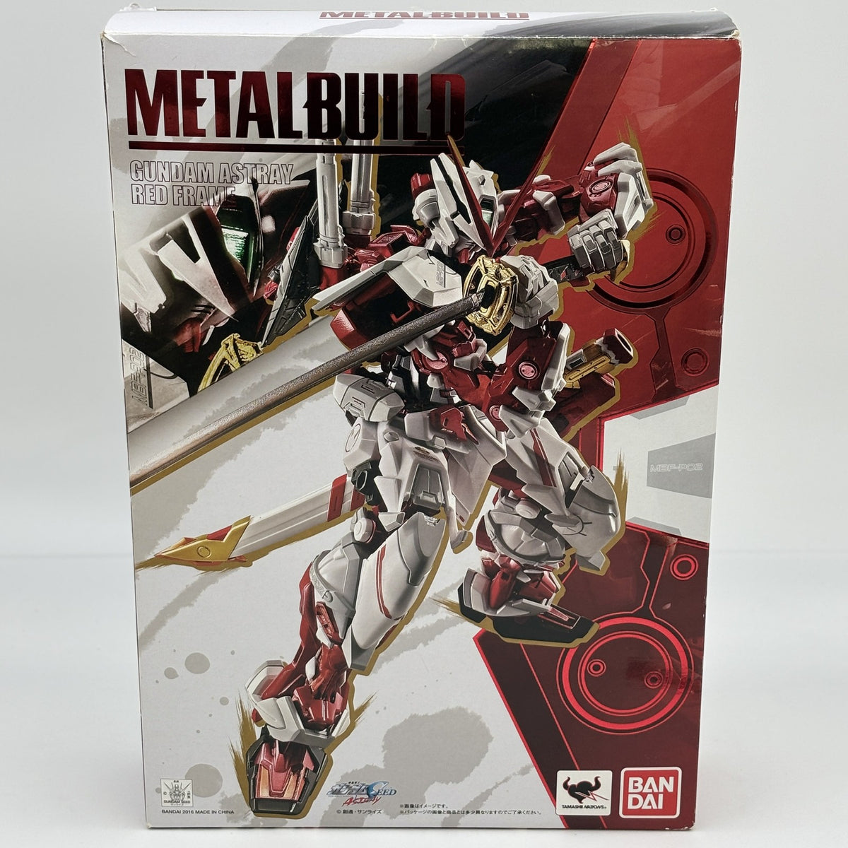 BANDAI METAL BUILD Mobile Suit Gundam SEED ASTRAY Red Frame 180mm Action Figure