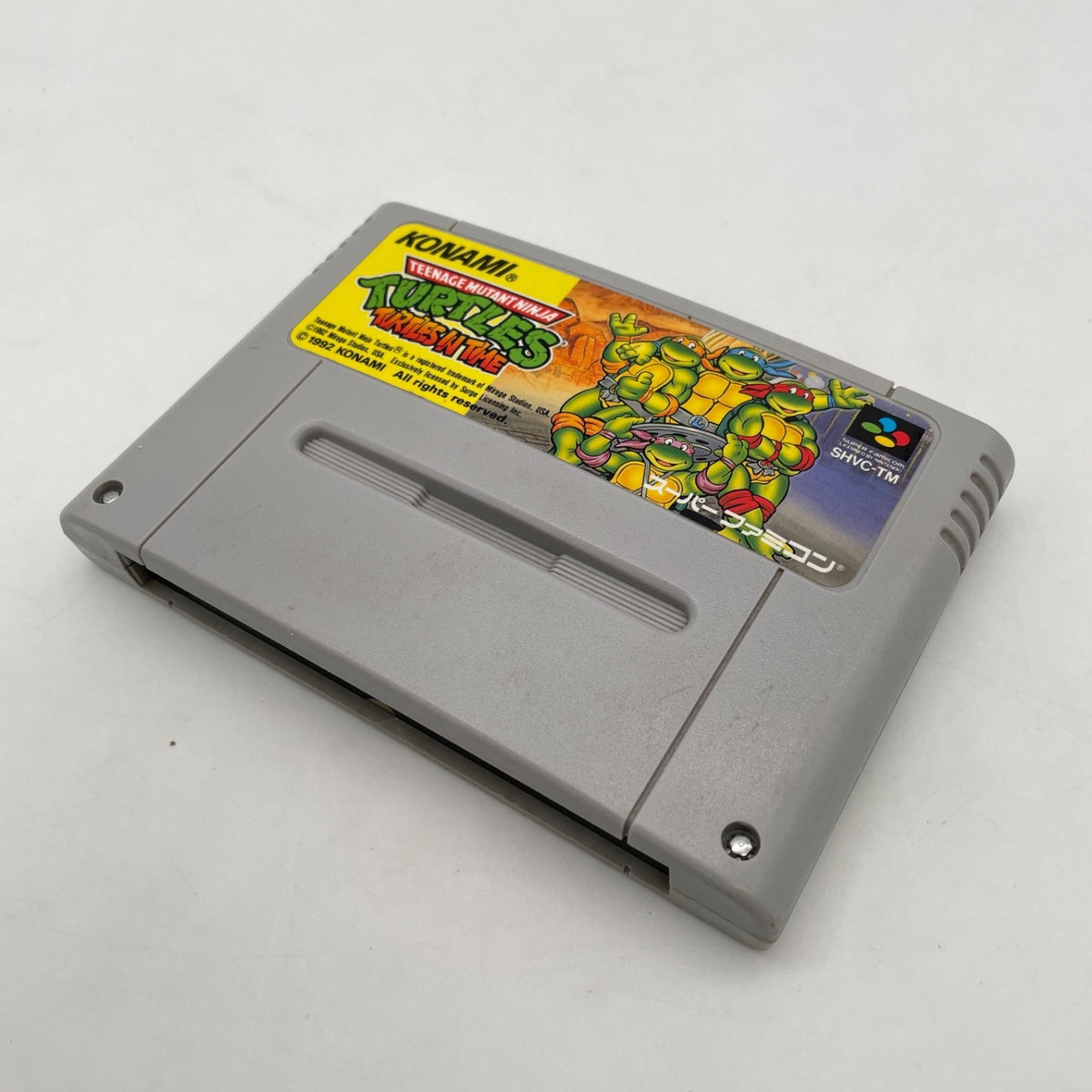 SFC Turtles in Time Teenage Mutant Ninja Nintendo Super Famicom Japan Import