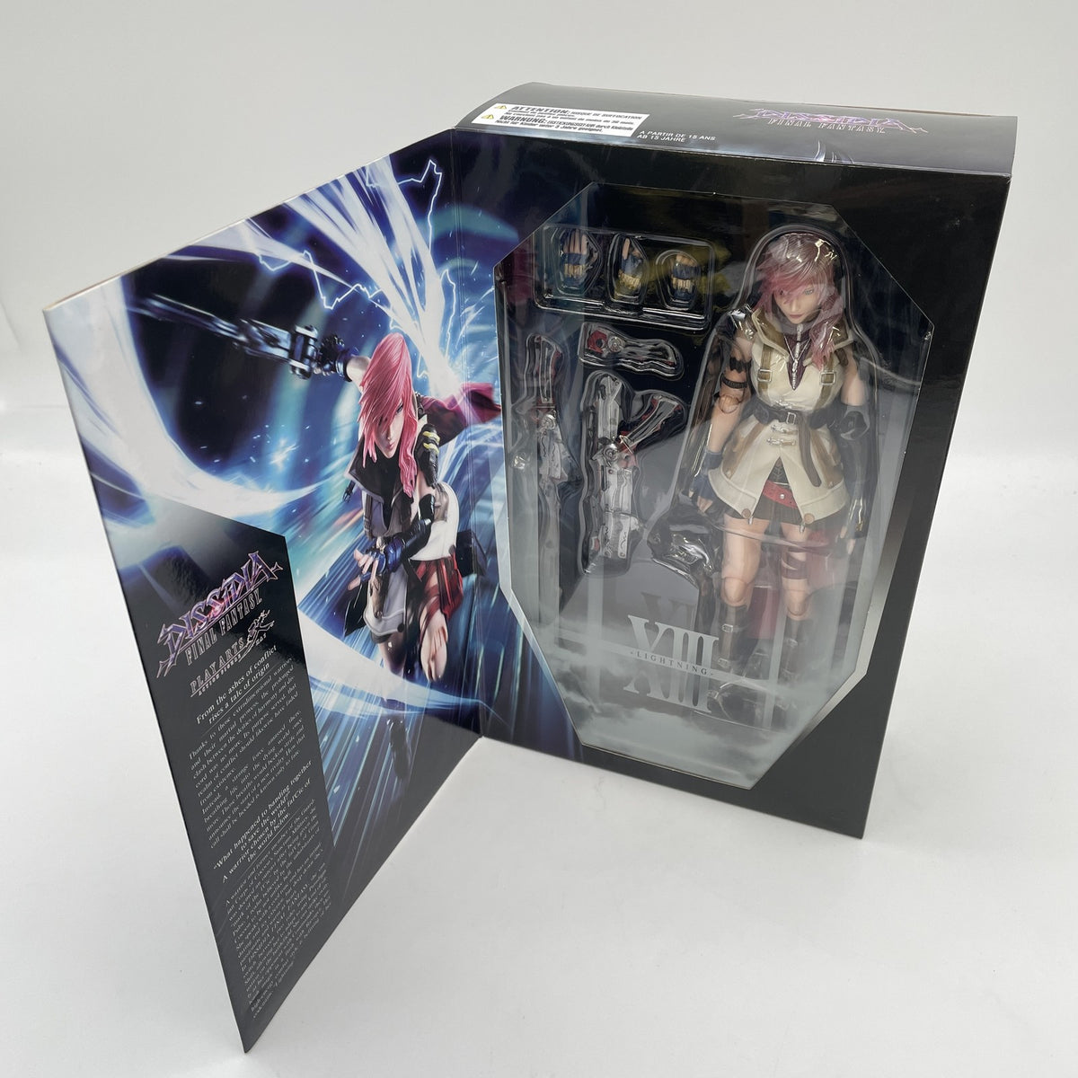 Dissidia Final Fantasy Play Arts Kai Lightning PVC Figure From Japan