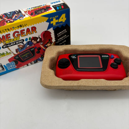 Sega Game Gear Micro Mini red 4 collection Games Preloaded Japan