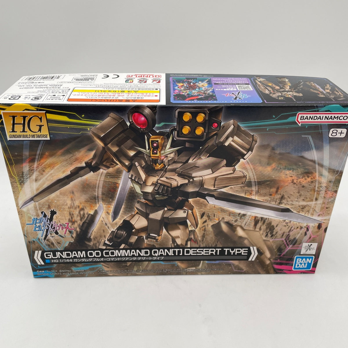 BANDAI 1/144 HG Gundam 00 Command Qan[T] Desert Type Build Metaverse Model Kit