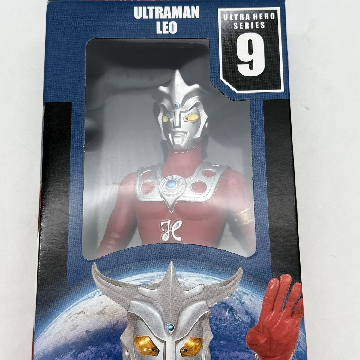 Vintage Ultra Hero Series UltraMan Leo 9 Figure Bandai w/Box JP